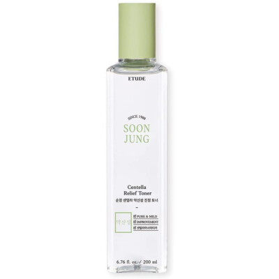 Etude House Soon Jung Centella Relief Toner 6.76 fl.oz  Exp.7. 19. 2024
