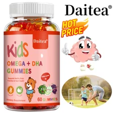 Children's Omega + DHA Gummies - Enhance Concentration -Improve Memory-3 Bottles