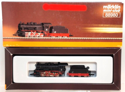Z Marklin 88980 0-8-0 BR 55 Steam Locomotive DB 3-pole (tested) NIB #2