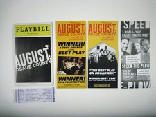 August Osage County Playbill Music Box Kerwin Ticket Signature Estelle Parsons
