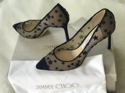 jimmy choo mesh heels