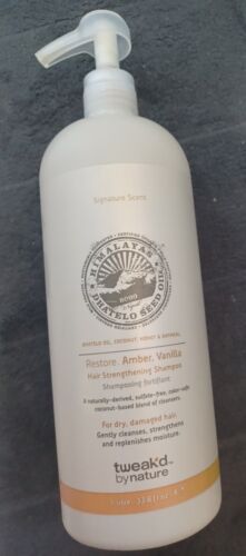 Tweak’d MEGA SZ Restore Amber Vanilla Hair Strengthening Shampoo-1 Liter 33.8 Oz - 第 1/3 張圖片