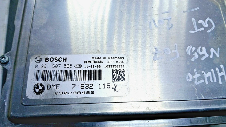 BMW 535i 2011 F07 N55 KIT UNIDAD ECU CONTROL MOTOR DME 7632115 - Imagen 3 de 4