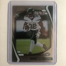 2021 Panini Absolute Football Michael Carter RC Rookie Base #129 New York Jets