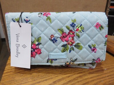 Vera Bradley Iconic RFID All Together Crossbody -WATER BOUQUET- New With  Tag