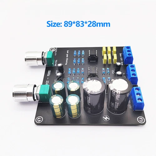 59Hz-234Hz AC 9V-12V low-pass filter Super Bass Electronic Crossover Board