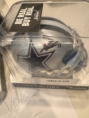 Micah Parsons Autographed Dallas Cowboys Mini Helmet With Visor