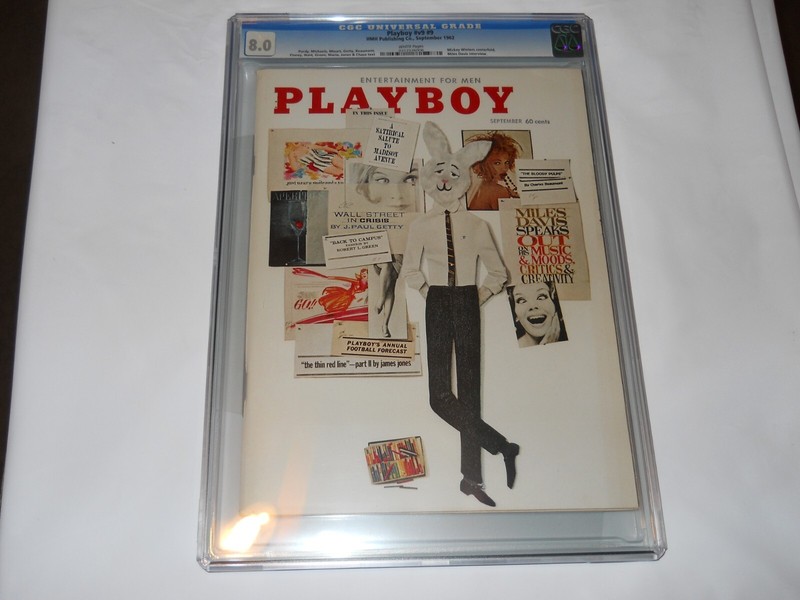 Playboy Magazine September 1962 CGC Graded 8.0