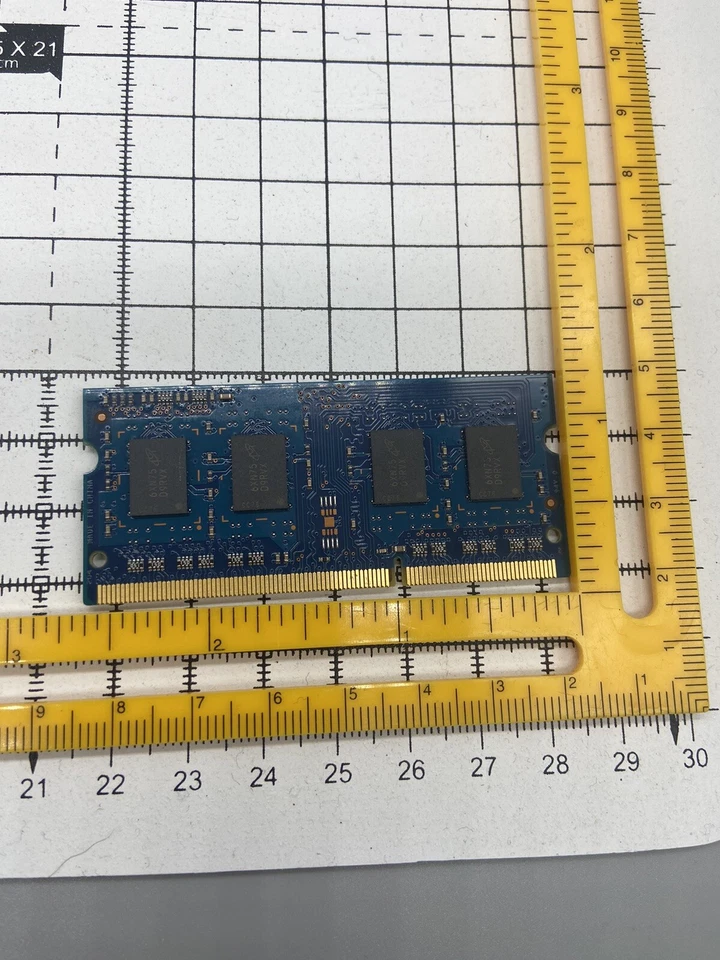 Used RAMAXEL 4GB LAPTOP RAM MEMORY 1Rx8 1.35v PC3L-12800S-11-13-B4 HF RMT3170MN6 - Image 4 of 4