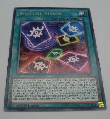 Yu-Gi-Oh Karte - Fortune Vision - Spell Card - grün - Yugioh Neu