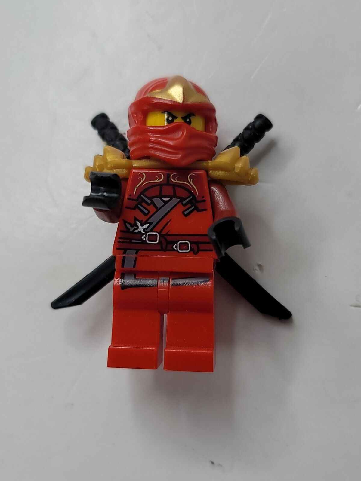 Kai ZX with Armor LEGO Ninjago Minifigure Figure (2012) Black Swords Red  Ninja