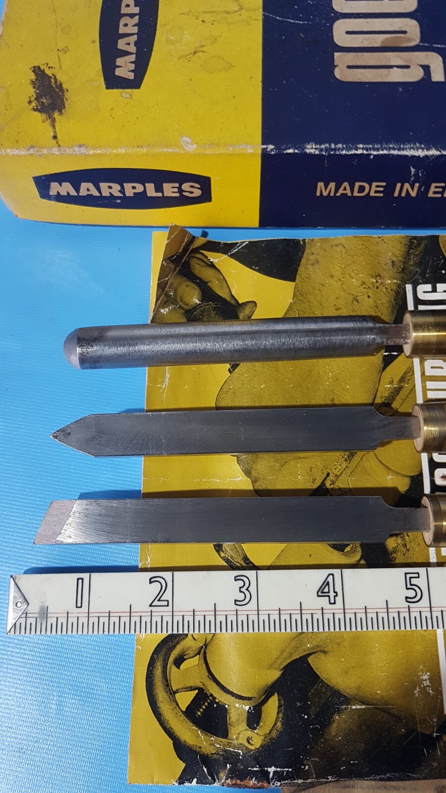 Vintage Marples Wood Turning Lathe Tools Chisels 1005 eBay