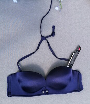 Gossard Navy Bikini Top. Size 34D
