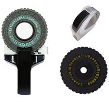 Embossing Label Maker Letters Numbers Printer with Label Tape for DIY Manual