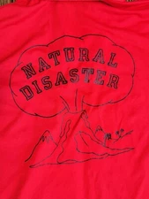 Vintage Bowling Shirt Large - Earthquake - Natural Disaster - Lebowski Kingpin