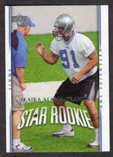 Tarjeta de novato Ikaika Alama-Francis 2007 Upper Deck #227; Detroit Lions, Hawaii