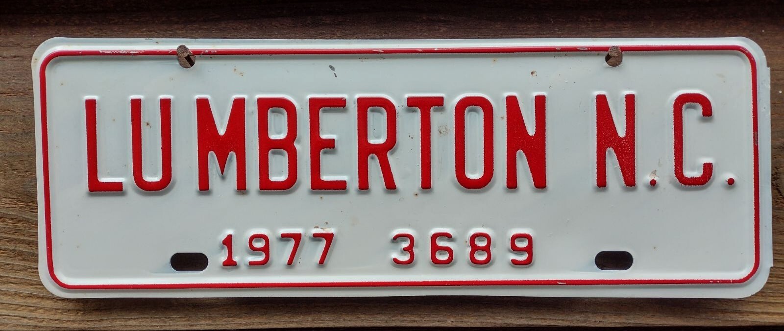 Lumberton,NC City License Plate 1977 eBay