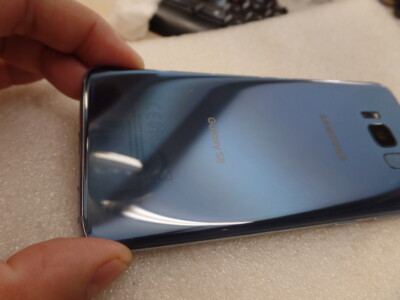 Awesome Samsung Galaxy S8 SM-G950U Blue AT&T Cellphone Crack Screen Work