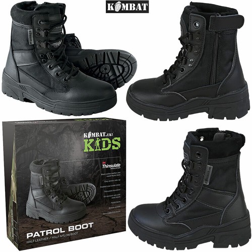 Kids Childrens Combat Patrol Black 