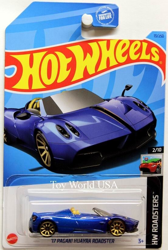 2023 Hot Wheels #13 HW Roadsters '17 Pagani Huayra Roadster Blue