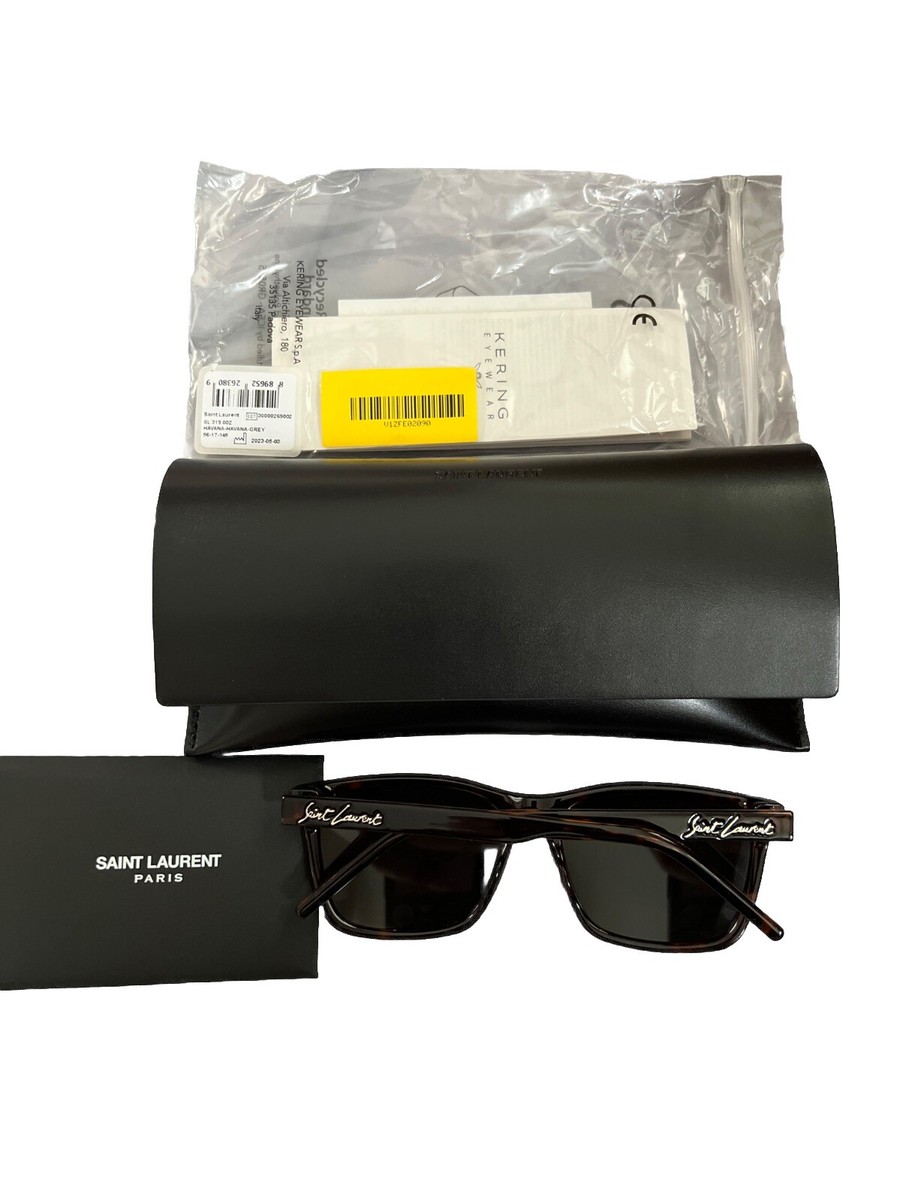 NEW SAINT LAURENT SL318 002 HAVANA GREY SQUARE SUNGLASSES  display picture 3