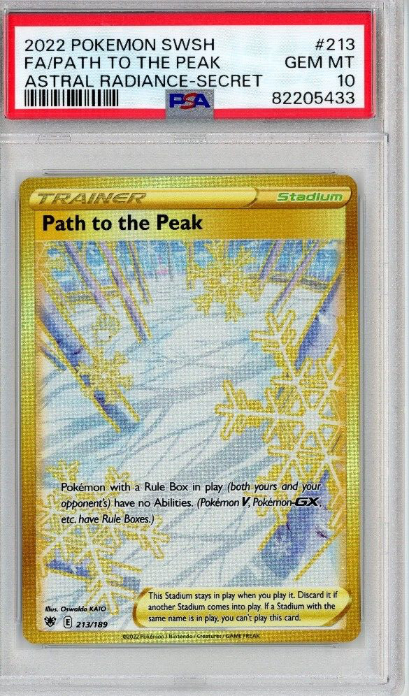 path to the peak pokemon card price Amazon.com: Path to The Peak - 213/189 - Secret Rare - Sword & Shield