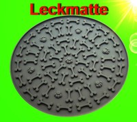 Runde 🐶 Silikon Leckmatte FÜR Hunde TemperaturbestäNdig ZubehöR Snack