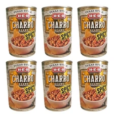 HEB Texas Style Spicy Charro Beans 15 Oz Can (Pack of 6)