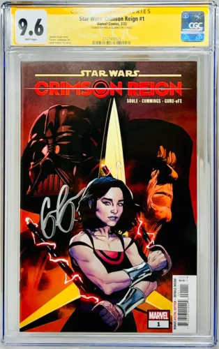 CGC Signature Series Graded 9.6 Star Wars: Crimson Reign #1 Emilia Clarke Auto