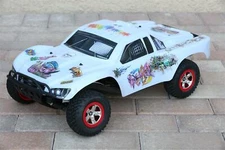 Custom Body Graffiti White for Traxxas Slash 1/10 4x4 VXL Shell Cover