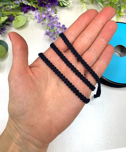 6mm scrolled gimp braid trim narrow upholstery trim doll house sewing light thin - Picture 55 of 77