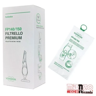 Sacchetti Folletto Vk 140 Originali Con Profumini