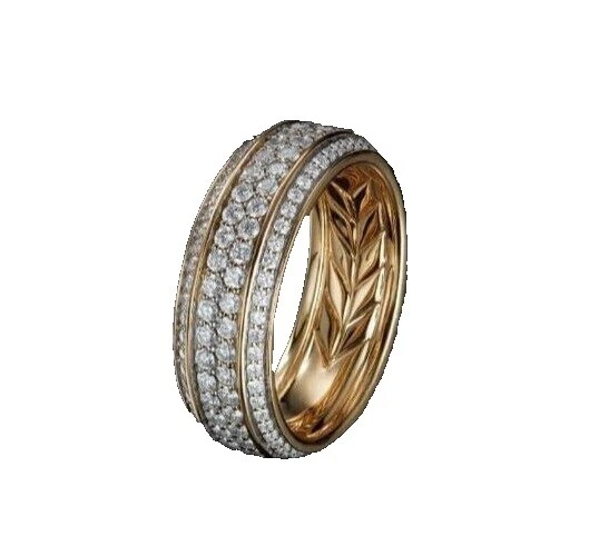 Anillo de Oro Amarillo 10 Circón Anillos para hombres