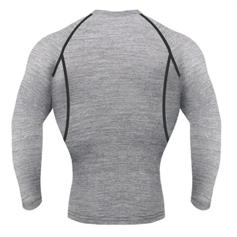 Camisa para correr Take Five para hombre piel apretada capa base S~2XL gris NT004 Foto 2 de 4