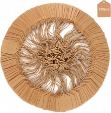 500Pcs Brown Kraft Price Tags with String 1.4 x 1.8 Hang Tags