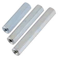 Image of PB Fastener S57040X15 Zinc Plated Steel F/F Spacers M4 x 15mm Pack Of 10