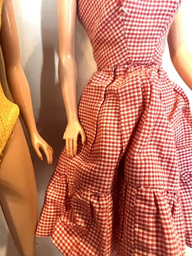 VTG Lot 1960’s 2 Bubble Cut Barbie & Midge Doll Straight Legs + Clothing + Shoes - Bild 11 von 15
