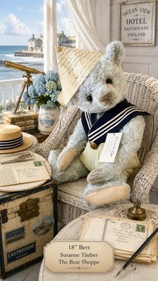 18  MOHAIR ARTIST TEDDY  BERT  BY SUSANNE TÄUBER DIE AUS DEM KOFFER BEARS