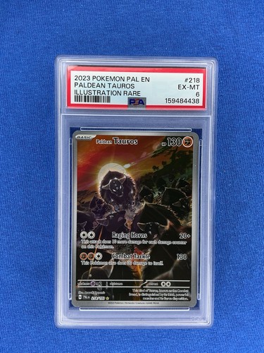 Paldean Tauros graded PSA 6 for sale on eBay