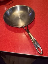 Calphalon Stainless Steel 8” Frying Pan Model 1388 Omelette Skillet Sits Flat