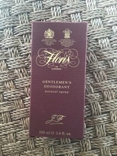 Vintage Bottle of Floris Gentlemans Deodorant 100ml. Unused. Boxed. Rare