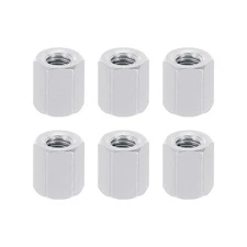 M3 Hex Nuts 6pcs M3 Threaded Spacers Aluminum 6mm L Female Metal Spacer Silvery