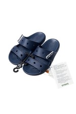 Crocs Classic Double Strap Sandals Navy Blue M2 W4 Kids Slides New with Tags