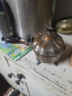 #ad #ad Crescent Silverware Manufacturing Co. Vintage Silver Covered Serving Dish 1444 $30.00