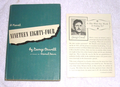 VG+ 1984 Nineteen Eighty-Four First Edition 1949 George Orwell HCDJ Book