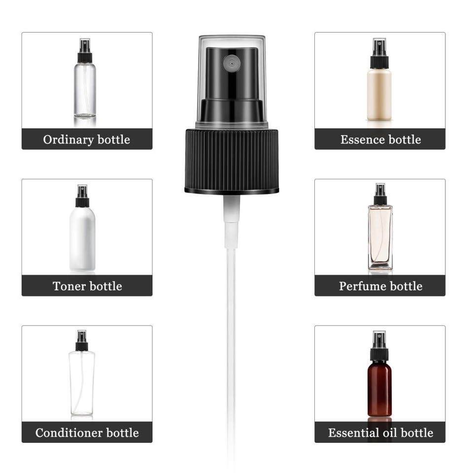 4er-Pack Sprühverschlüsse Für Flaschen – 24 Mm, Weiß, Für ätherische Öle & Reinigungsmittel
