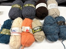 Destash 10 Skeins Full Partial Acrylic Wool Blends Colors