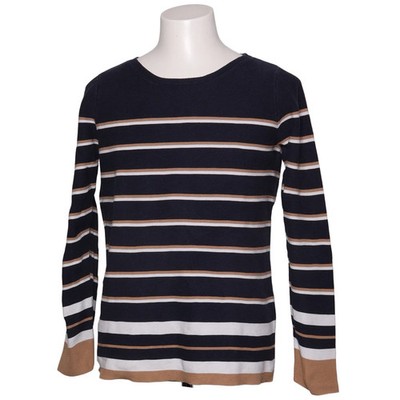 ESPRIT Organic, Strickpullover, Größe: XL, Blau/Weiß/Beige, Streifen #yYg