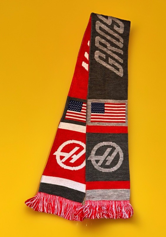 HAAS F1 Race Team Reversible Scarf #8 #20 Romain Grosjean Kevin Magnussen. F1