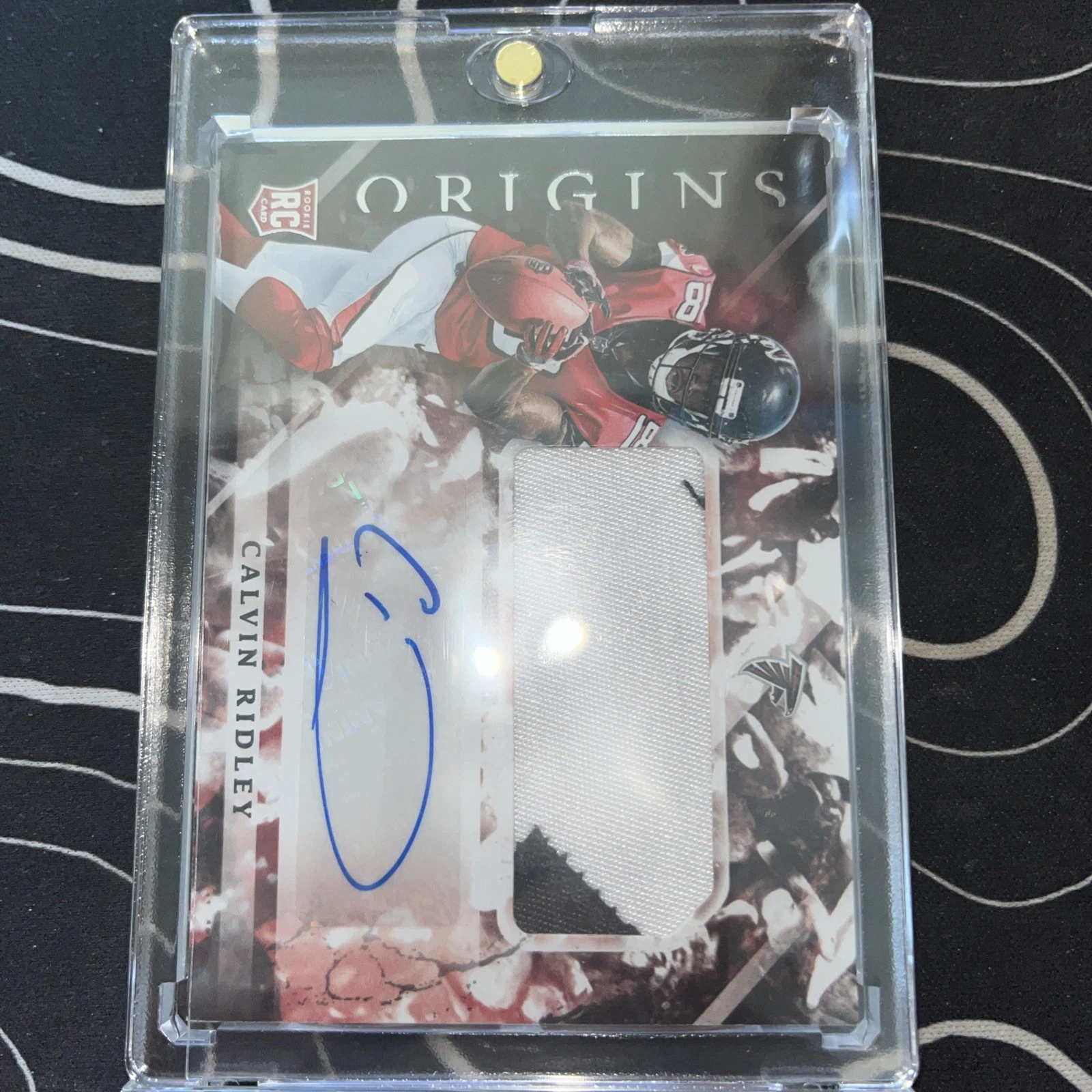 Calvin Ridley Panini Origins #106 Jumbo Patch Autograph
